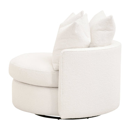 Stitch & Hand - Upholstery Transitional Lourne Petite Swivel Sofa Chair