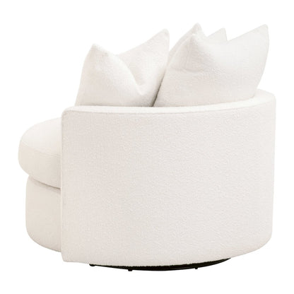 Stitch & Hand - Upholstery Transitional Lourne Petite Swivel Sofa Chair