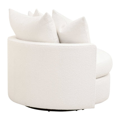 Stitch & Hand - Upholstery Transitional Lourne Petite Swivel Sofa Chair
