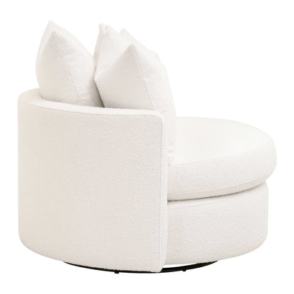 Stitch & Hand - Upholstery Transitional Lourne Petite Swivel Sofa Chair