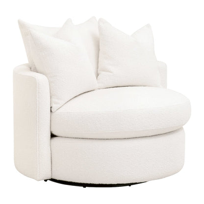 Stitch & Hand - Upholstery Transitional Lourne Petite Swivel Sofa Chair