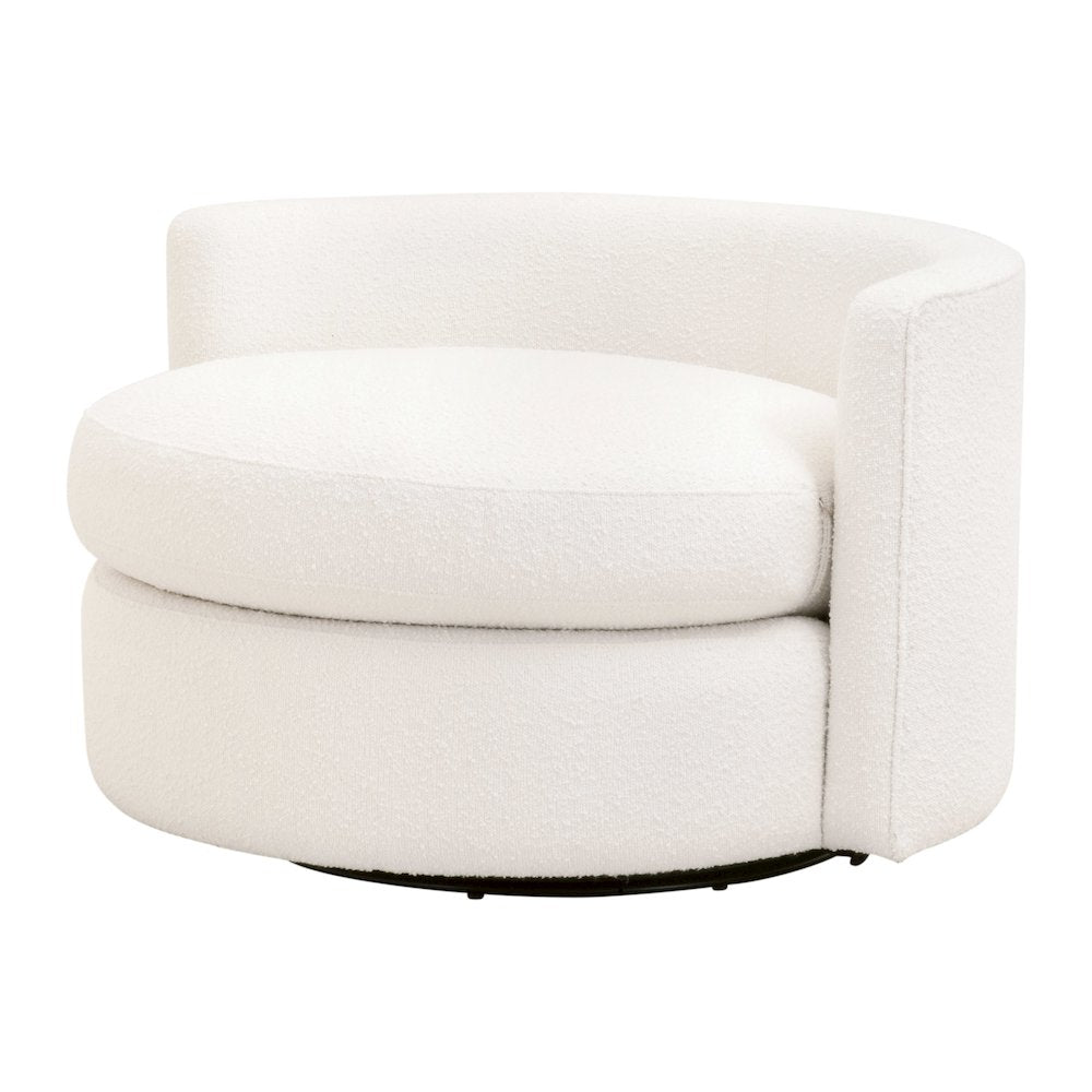 Stitch & Hand - Upholstery Transitional Lourne Petite Swivel Sofa Chair