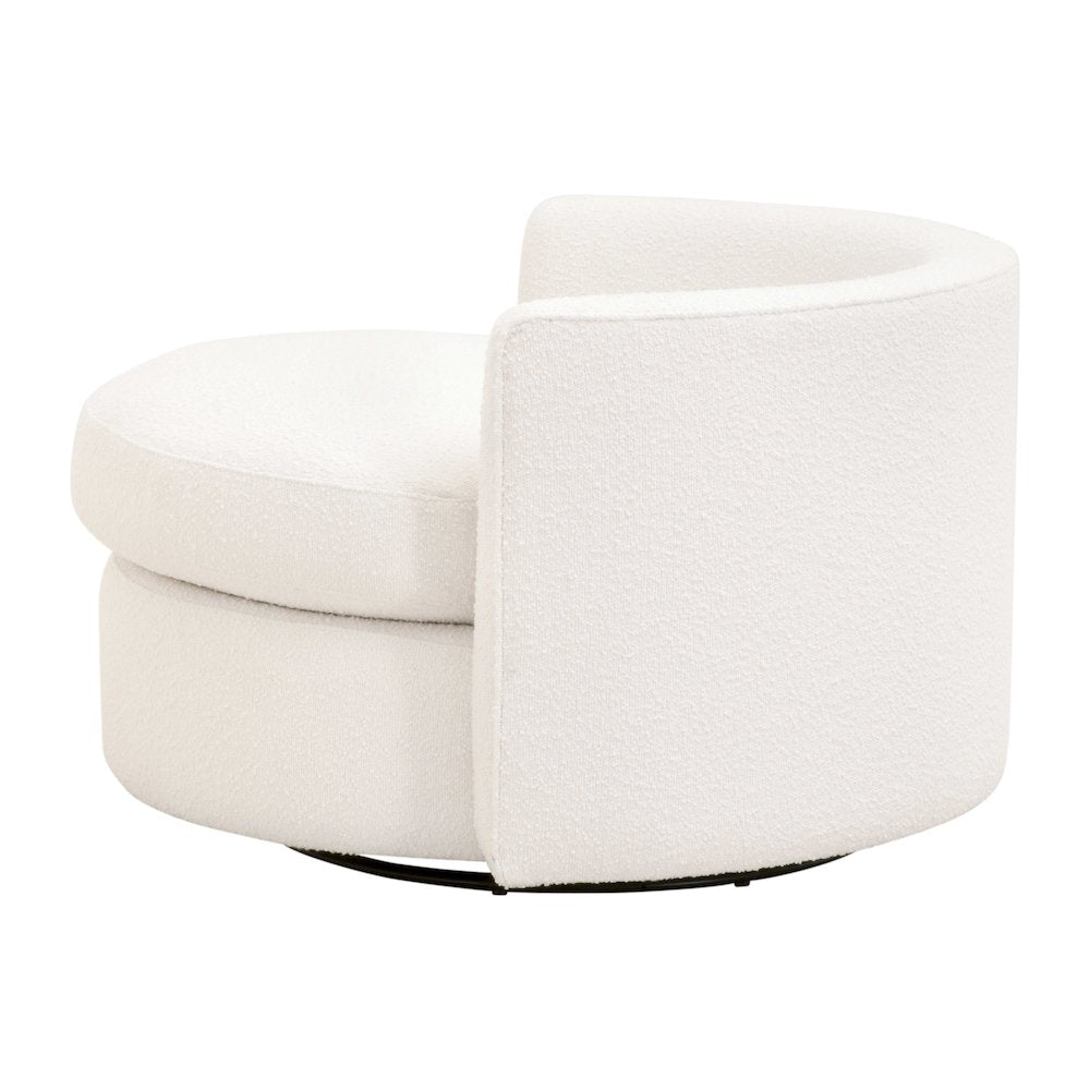 Stitch & Hand - Upholstery Transitional Lourne Petite Swivel Sofa Chair
