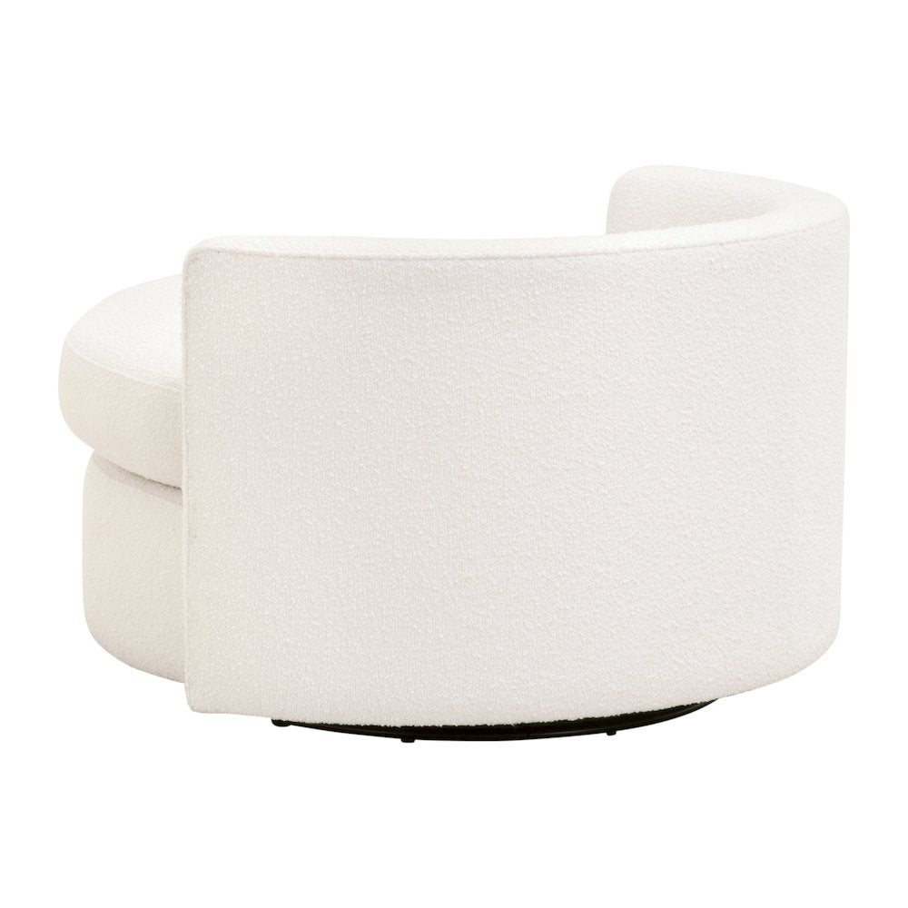Stitch & Hand - Upholstery Transitional Lourne Petite Swivel Sofa Chair