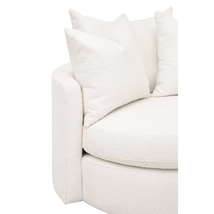 Stitch & Hand - Upholstery Transitional Lourne Petite Swivel Sofa Chair