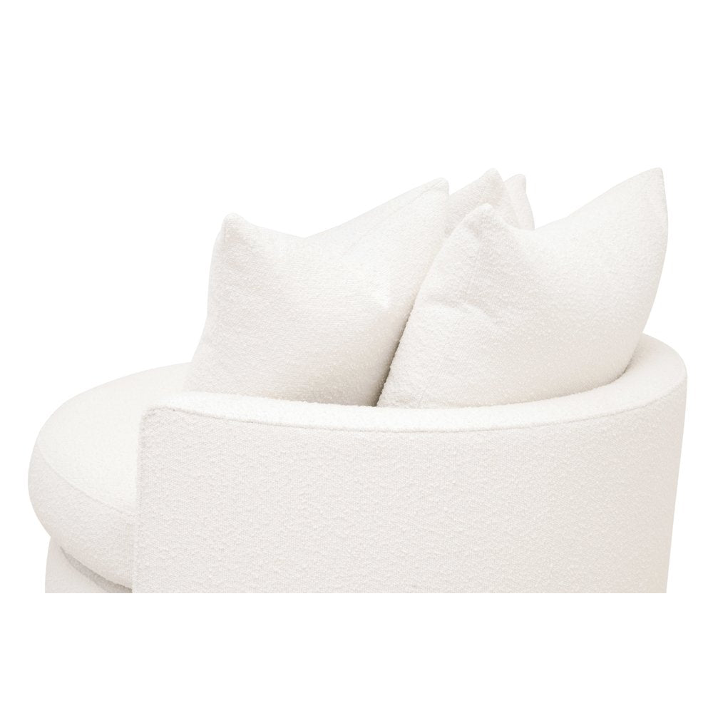 Stitch & Hand - Upholstery Transitional Lourne Petite Swivel Sofa Chair