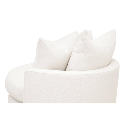 Stitch & Hand - Upholstery Transitional Lourne Petite Swivel Sofa Chair