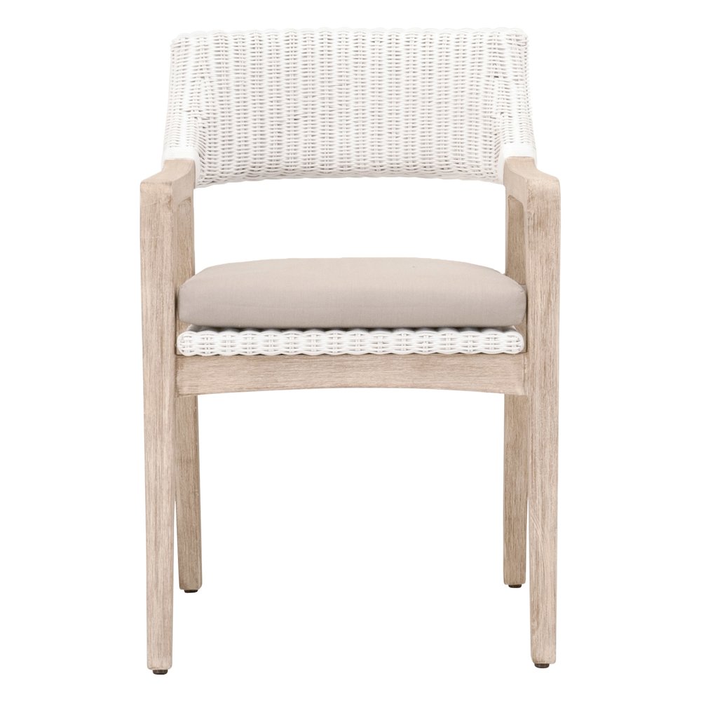 Woven Transitional Lucia Arm Chair