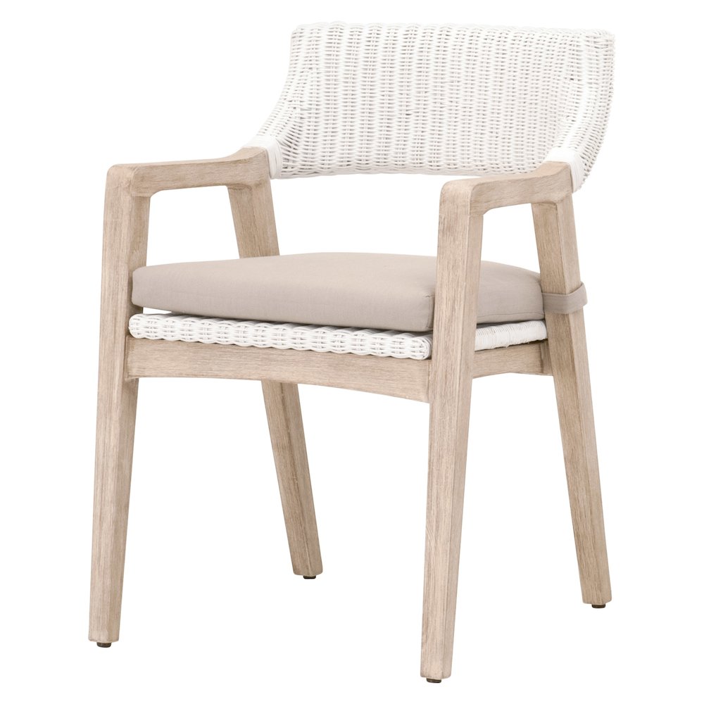 Woven Transitional Lucia Arm Chair
