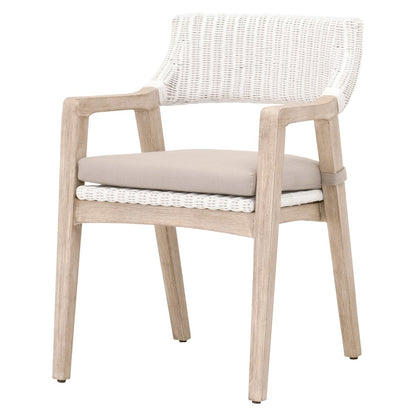 Woven Transitional Lucia Arm Chair