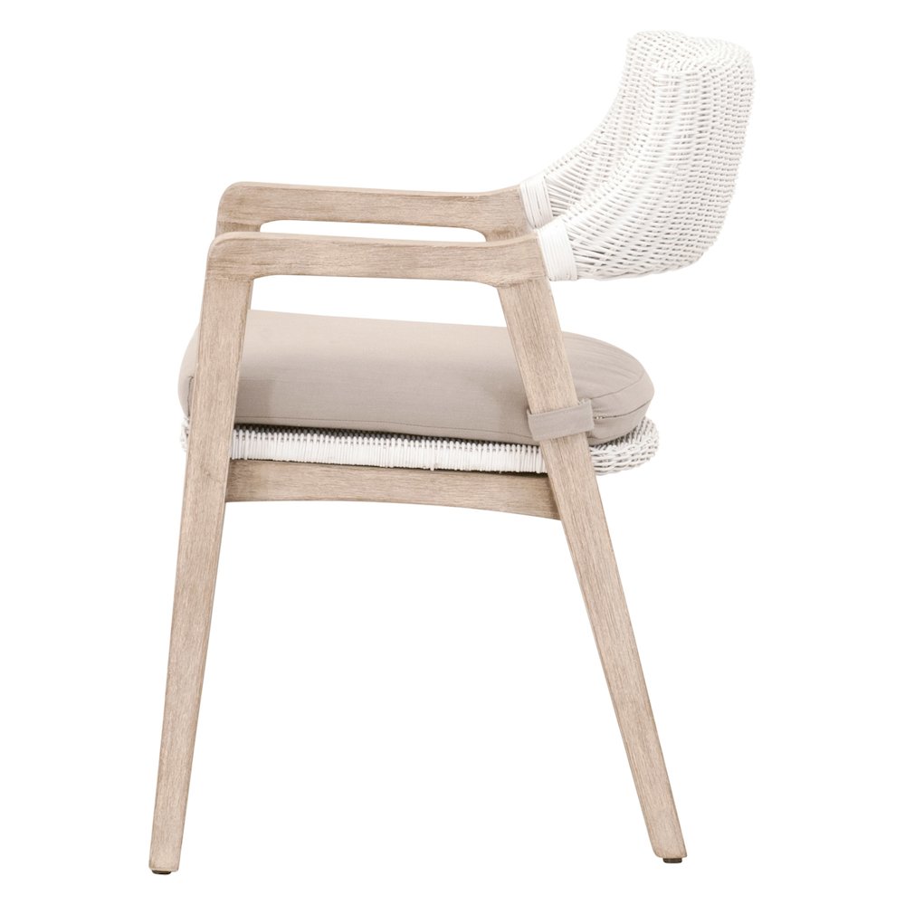 Woven Transitional Lucia Arm Chair