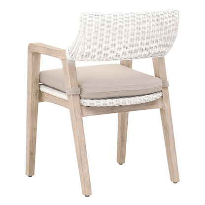 Woven Transitional Lucia Arm Chair