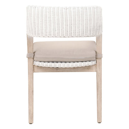 Woven Transitional Lucia Arm Chair