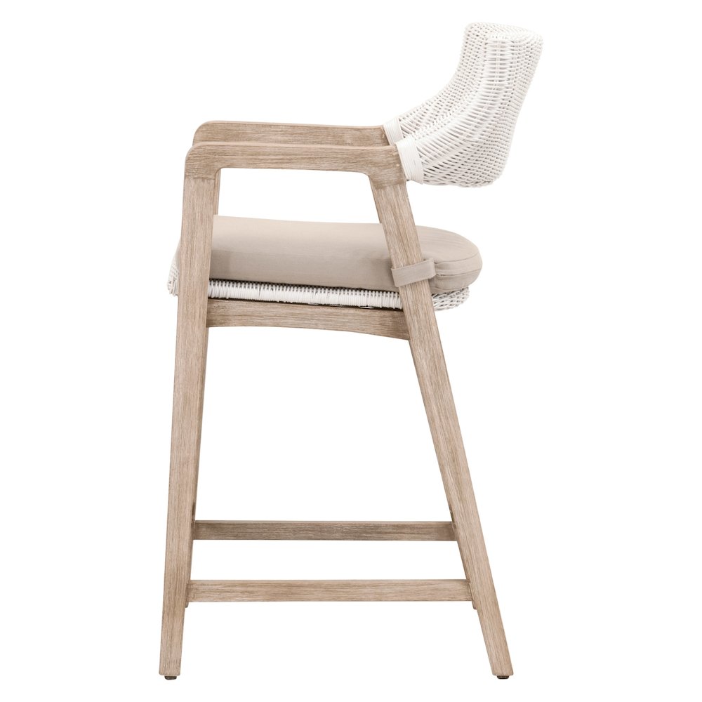 Woven Transitional Lucia Counter Stool