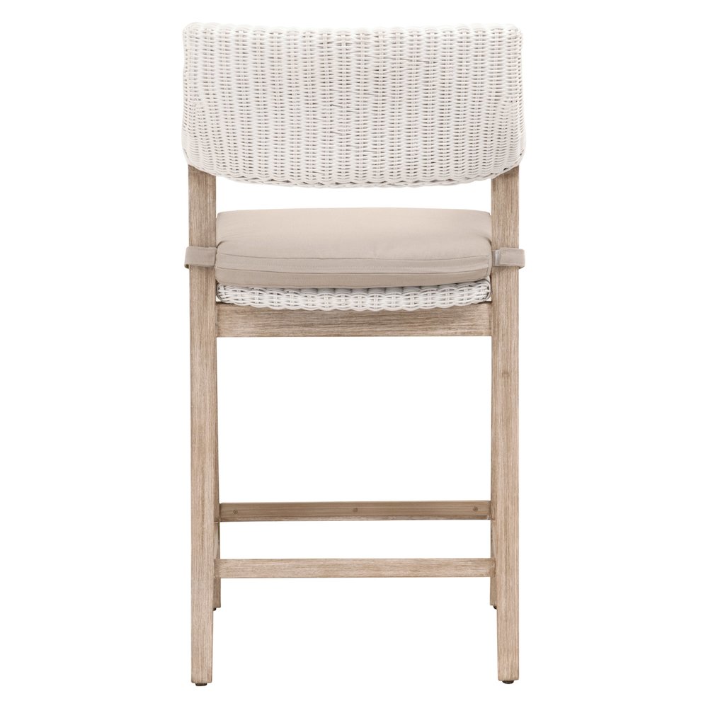Woven Transitional Lucia Counter Stool
