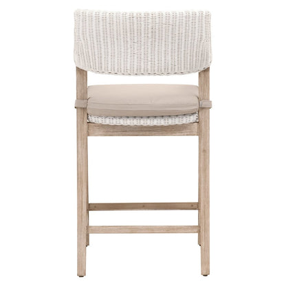 Woven Transitional Lucia Counter Stool