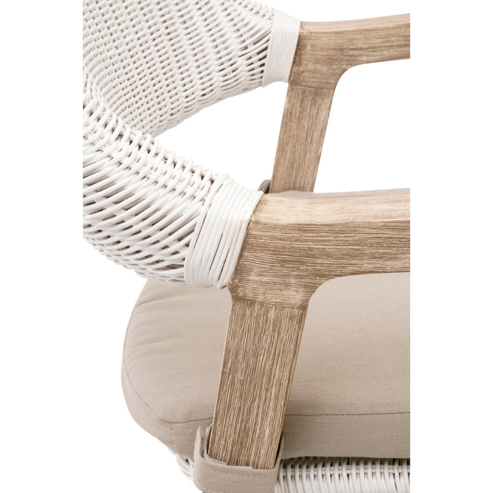 Woven Transitional Lucia Counter Stool