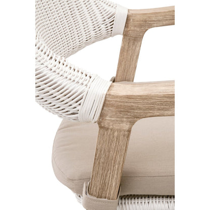 Woven Transitional Lucia Counter Stool