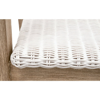Woven Transitional Lucia Counter Stool
