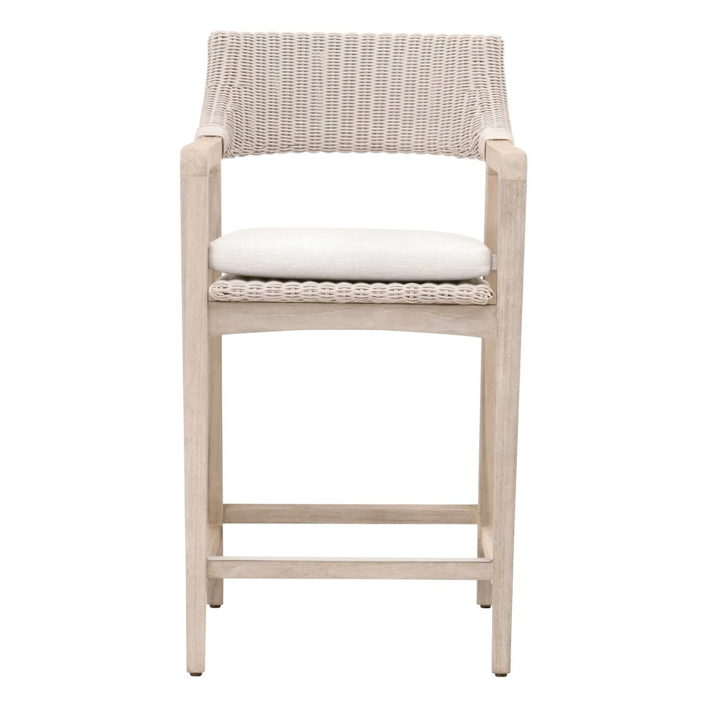 Woven - Outdoor  Transitional Lucia Outdoor Counter Stool
