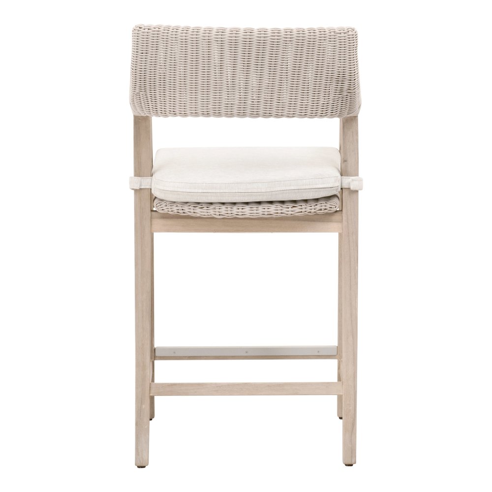 Woven - Outdoor  Transitional Lucia Outdoor Counter Stool