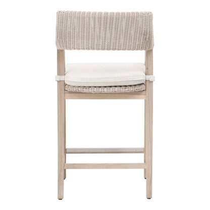 Woven - Outdoor  Transitional Lucia Outdoor Counter Stool