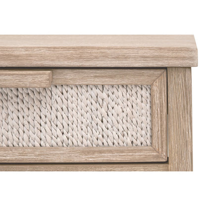 Woven Transitional Malay 1-Drawer Nightstand