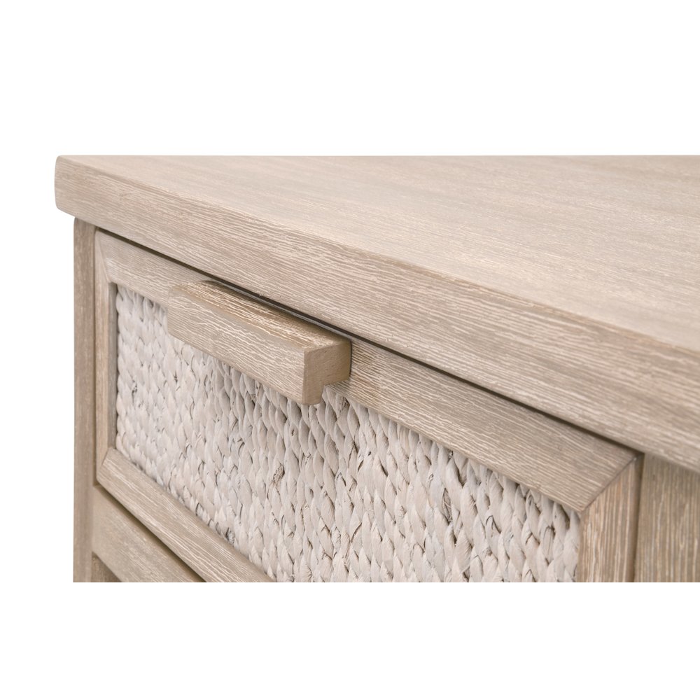 Woven Transitional Malay 1-Drawer Nightstand