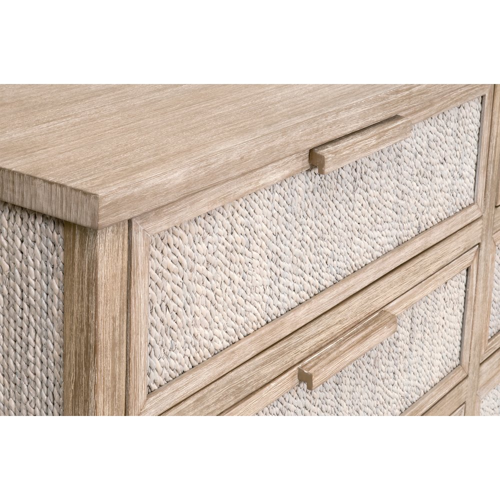 Woven Transitional Malay 6-Drawer Double Dresser