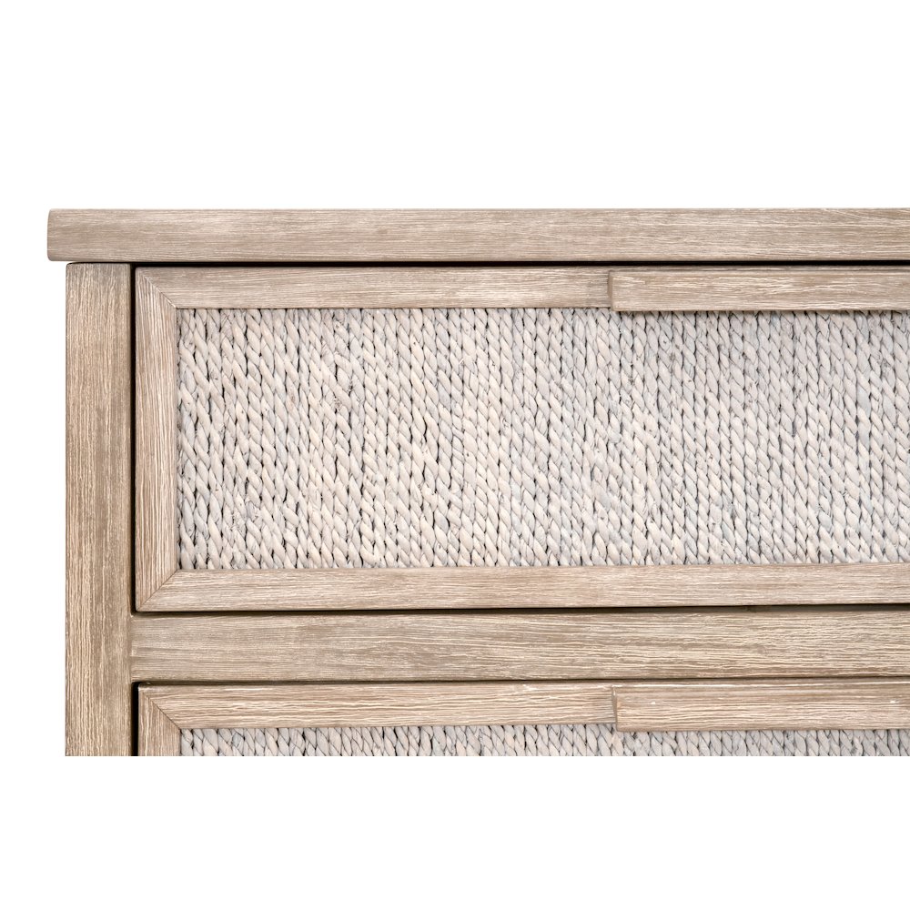Woven Transitional Malay 6-Drawer Double Dresser