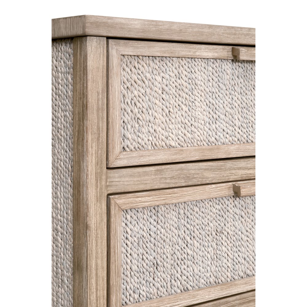Woven Transitional Malay 6-Drawer Double Dresser