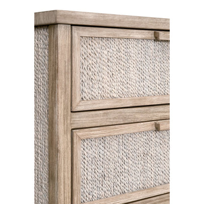Woven Transitional Malay 6-Drawer Double Dresser