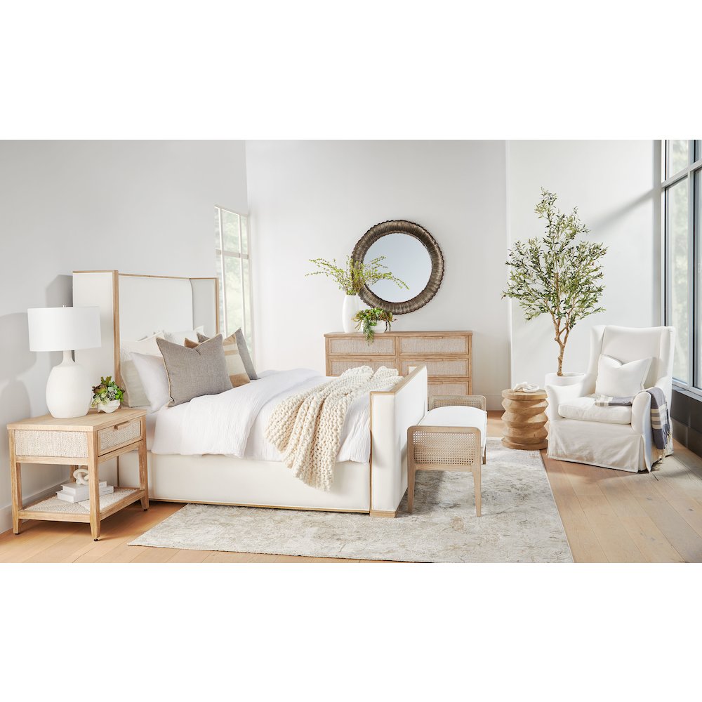 Woven Transitional Malay 6-Drawer Double Dresser