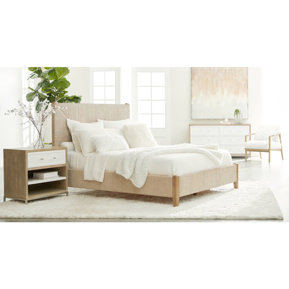 Woven Transitional Malay Queen Bed