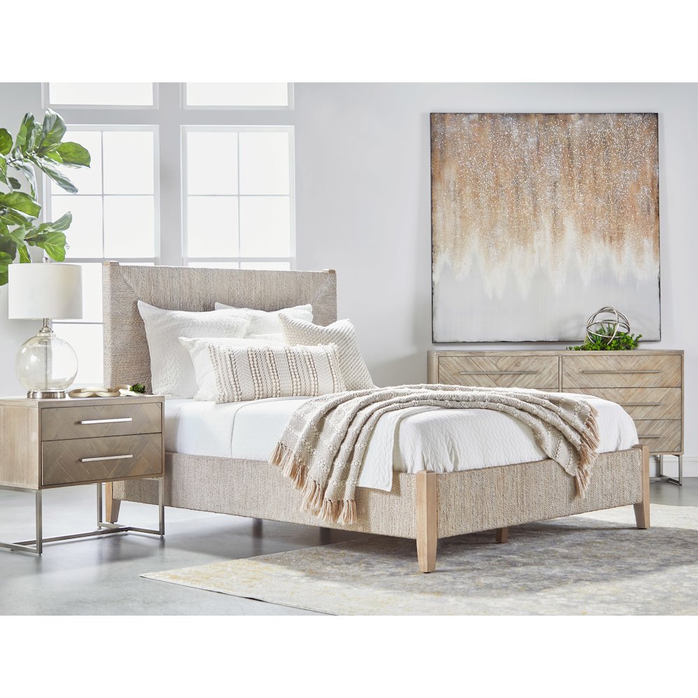 Woven Transitional Malay Queen Bed