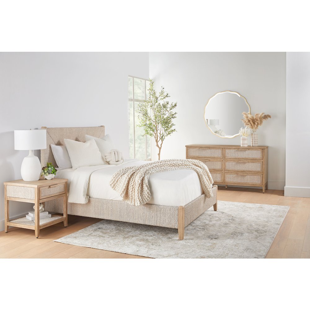 Woven Transitional Malay Queen Bed