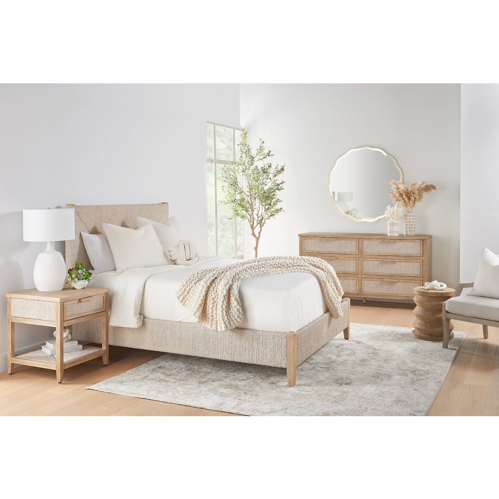 Woven Transitional Malay Queen Bed