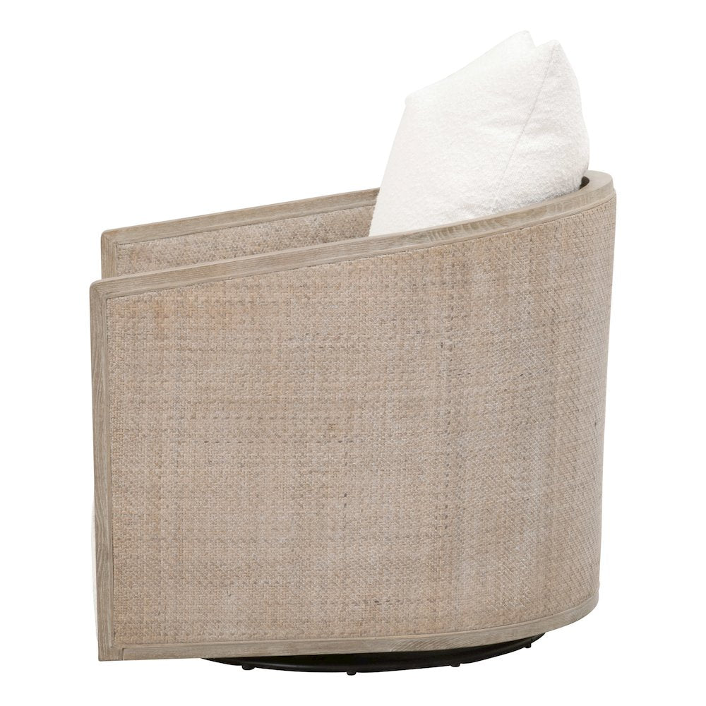 Stitch & Hand - Dining & Bedroom Transitional McGuire Swivel Club Chair