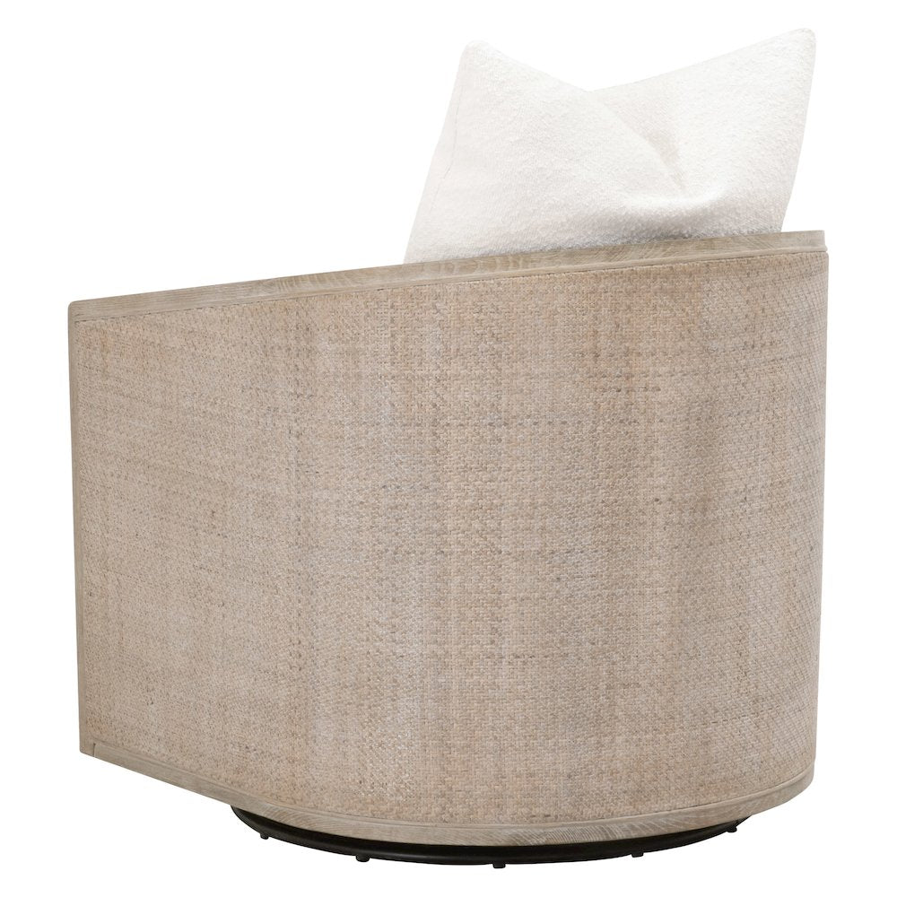 Stitch & Hand - Dining & Bedroom Transitional McGuire Swivel Club Chair