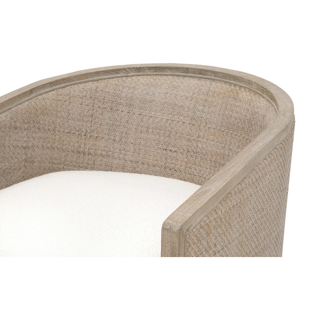 Stitch & Hand - Dining & Bedroom Transitional McGuire Swivel Club Chair