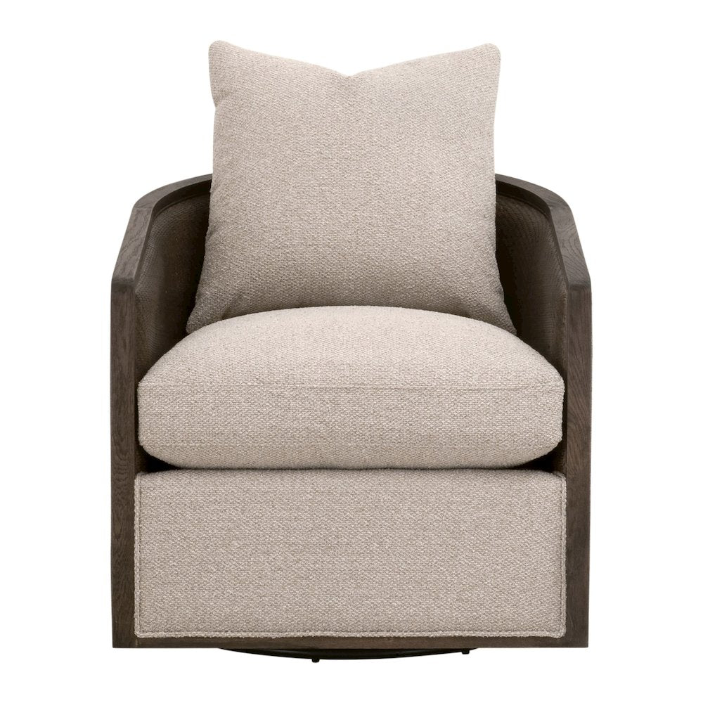 Stitch & Hand - Dining & Bedroom Transitional McGuire Swivel Club Chair
