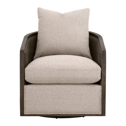 Stitch & Hand - Dining & Bedroom Transitional McGuire Swivel Club Chair
