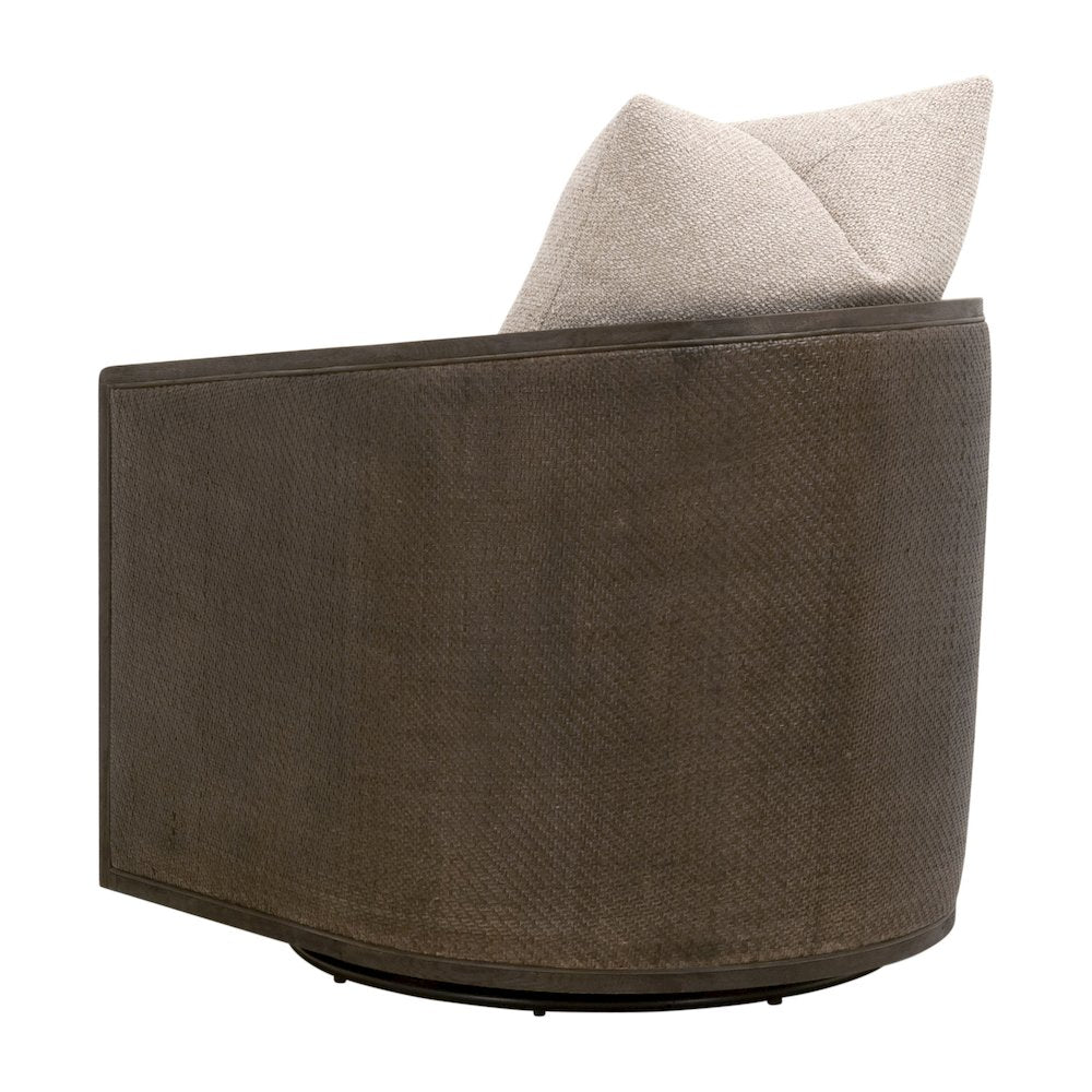 Stitch & Hand - Dining & Bedroom Transitional McGuire Swivel Club Chair