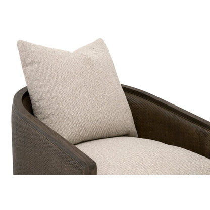 Stitch & Hand - Dining & Bedroom Transitional McGuire Swivel Club Chair