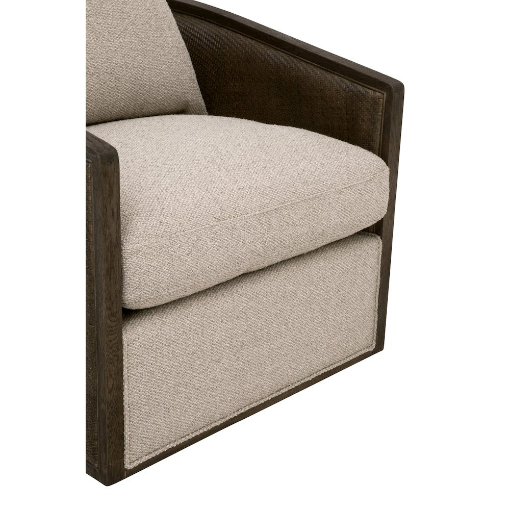 Stitch & Hand - Dining & Bedroom Transitional McGuire Swivel Club Chair