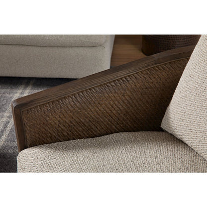 Stitch & Hand - Dining & Bedroom Transitional McGuire Swivel Club Chair