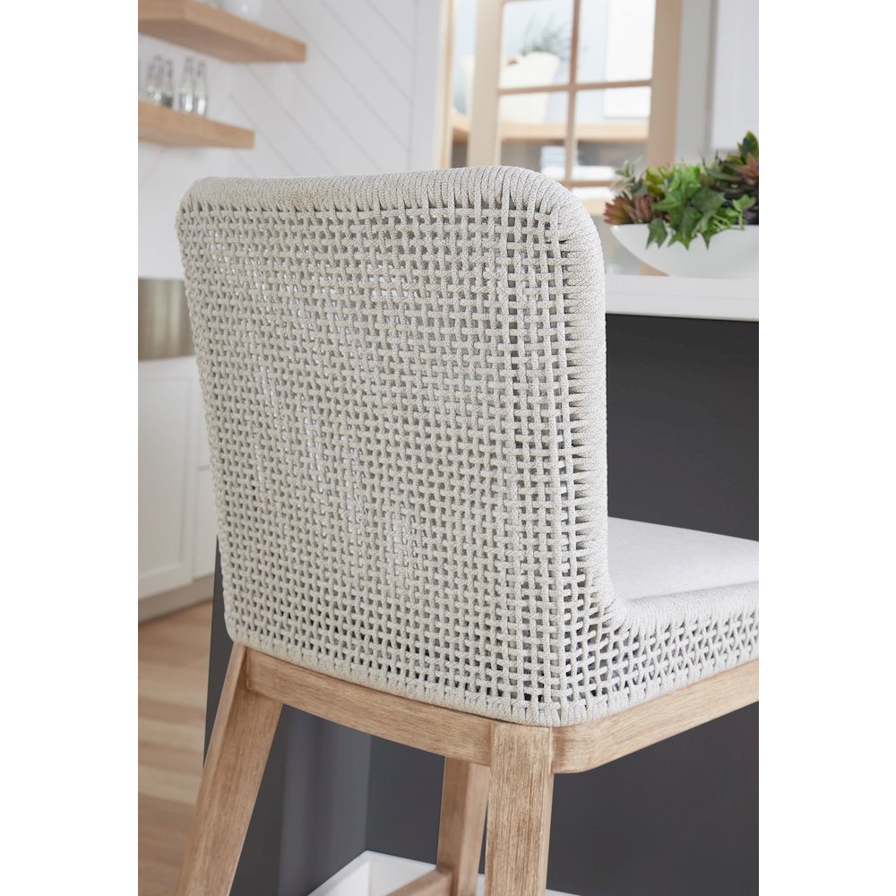Woven Transitional Mesh Counter Stool