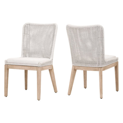 Woven Transitional Mesh Dining Chair, Set of 2