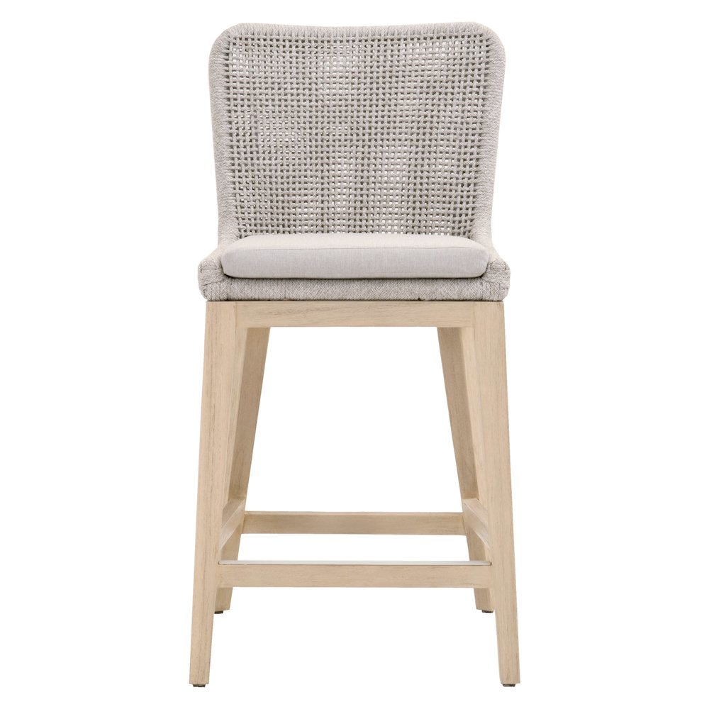 Woven - Outdoor  Transitional Mesh Outdoor Counter Stool