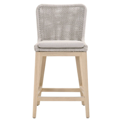 Woven - Outdoor  Transitional Mesh Outdoor Counter Stool